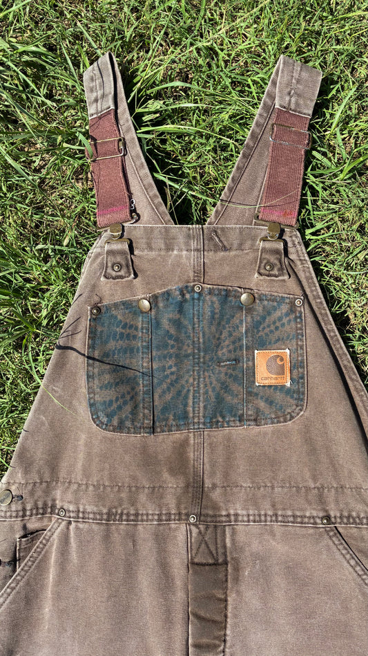 Brown Carhartt Overalls • 38x32