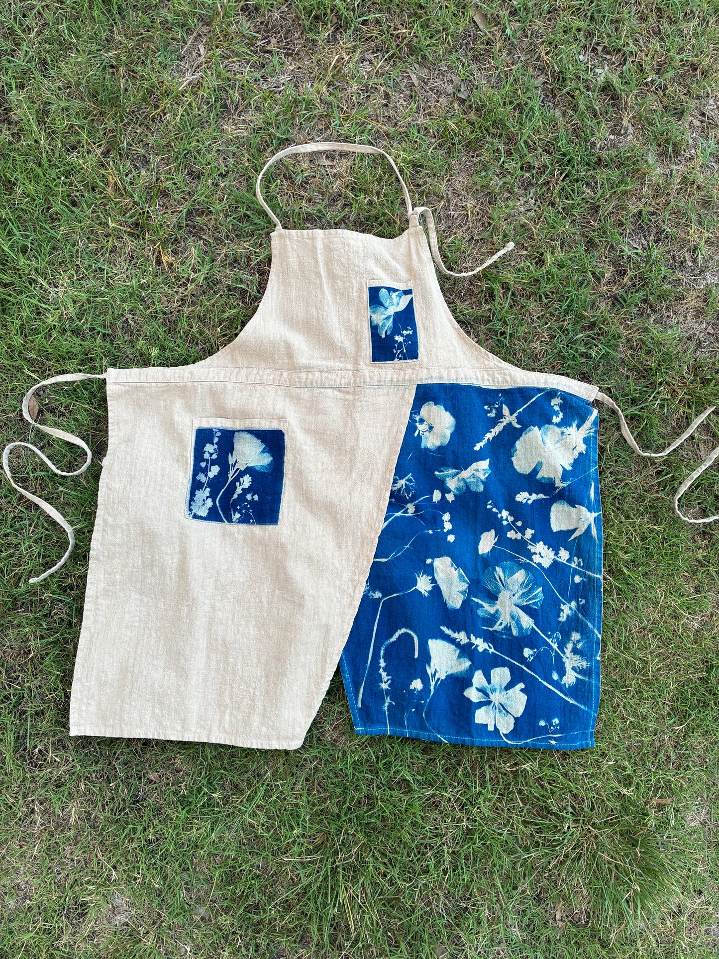 Linen Cross-Back Apron