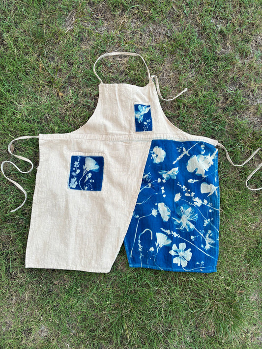Linen Cross-Back Apron