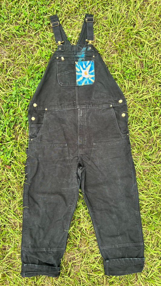 Carhartt black overalls • 42x30