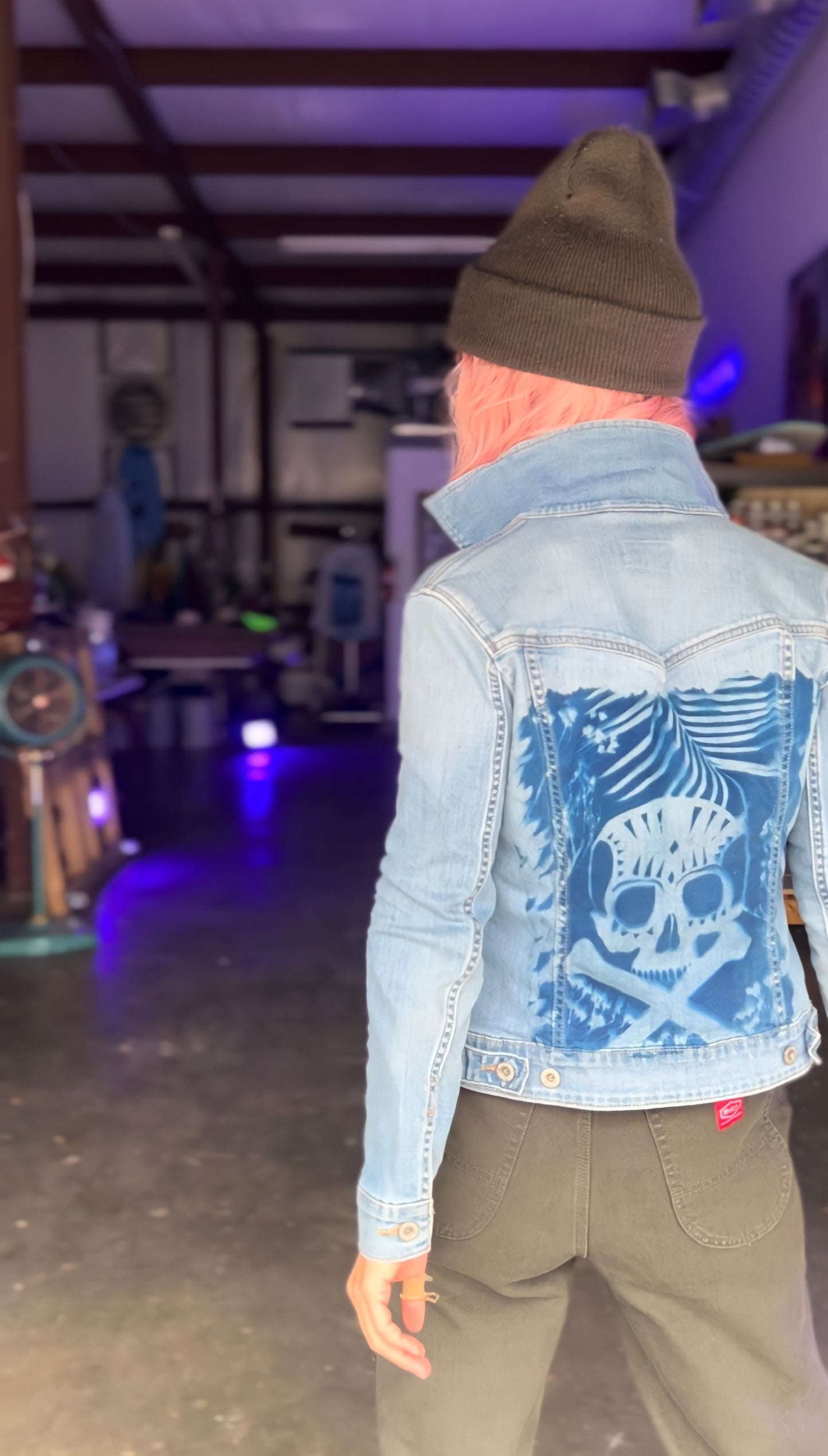 Shmazzy Threadz X Maggels Levi Light Blue Jacket • XS